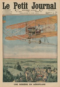 En dydig jomfru på et fly, forsideillustrasjon fra 
